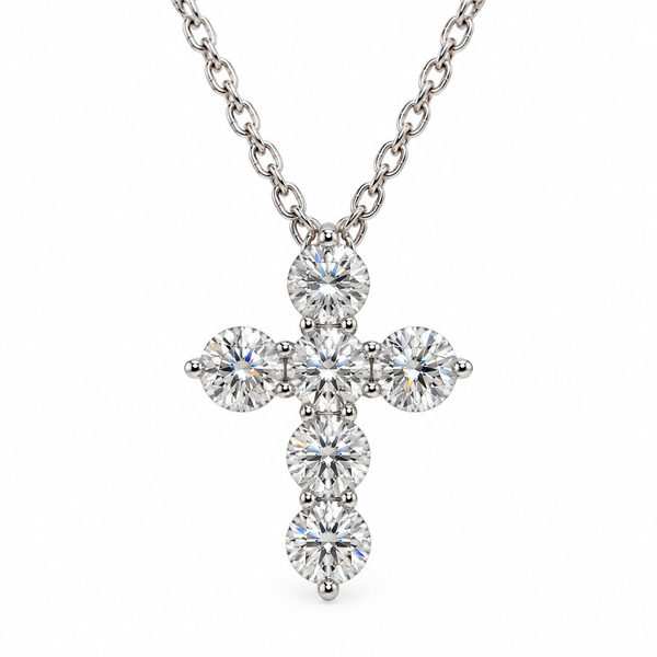 0.60ctw Diamond Cross Necklace