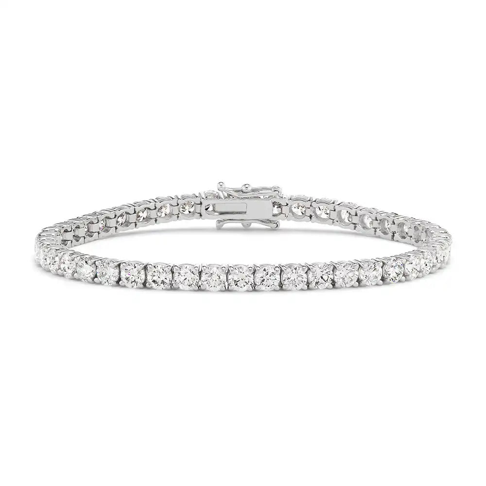 10ctw Round Cut Lab Grown Diamond Bracelet