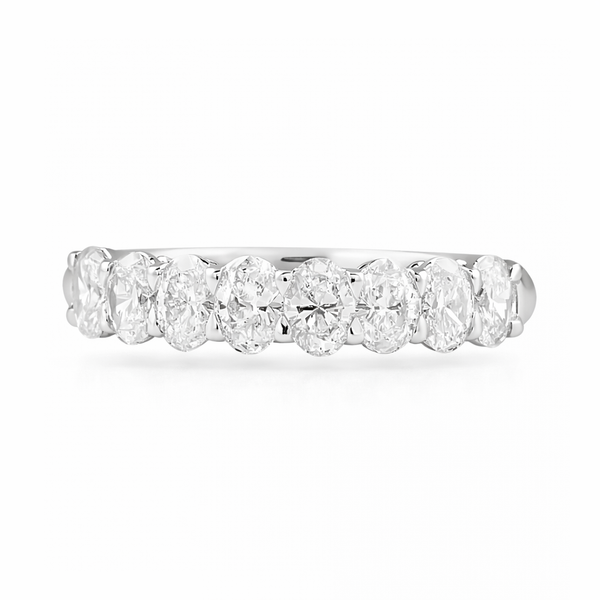 2.85ctw Lab Grown Oval Diamond Band