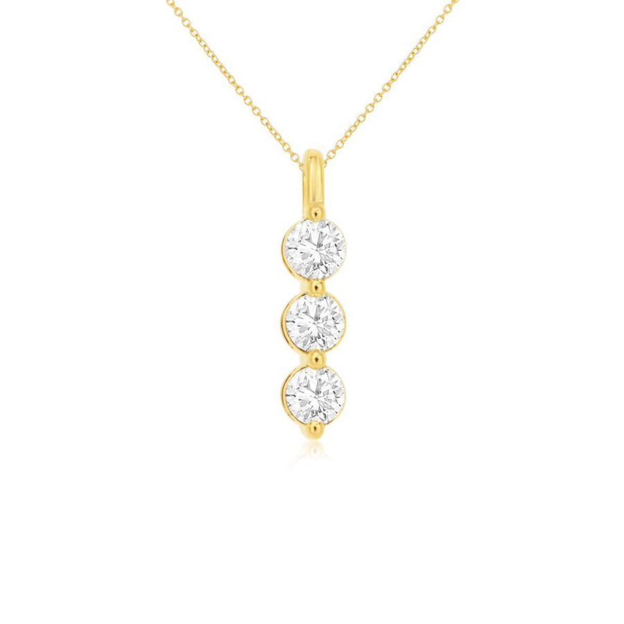Elegant 0.50ctw diamond lab grown necklace, featuring eco-friendly lab grown diamonds set in a sleek, timeless design on a delicate chain, perfect for adding a touch of sophistication to any look.