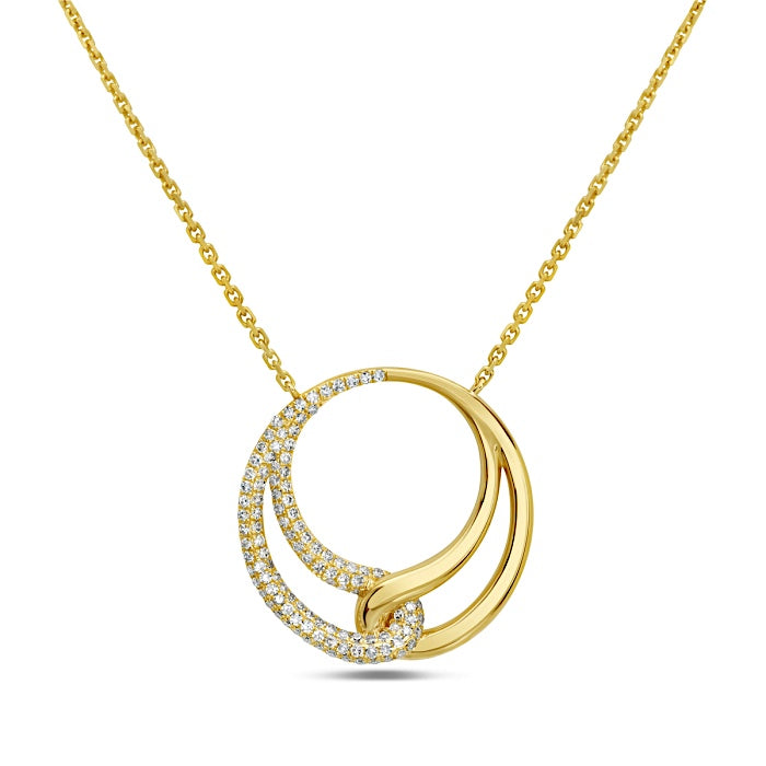 Diamond Pave Loop Necklace