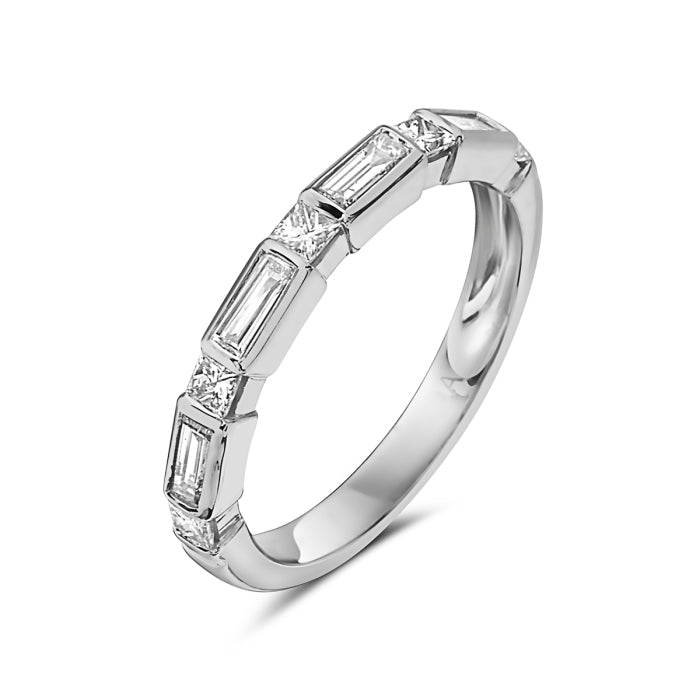Princess & Baguette Diamond Fashion Ring