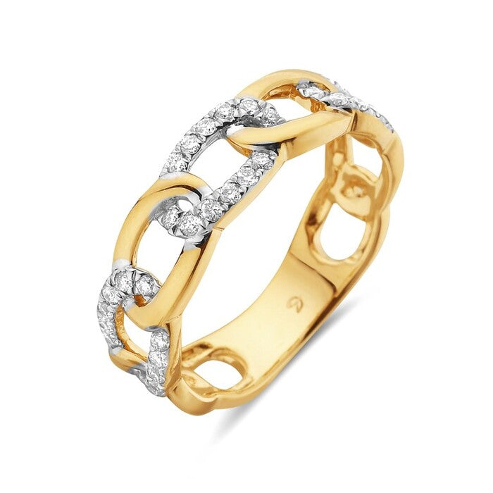 Diamond Open Link Ring