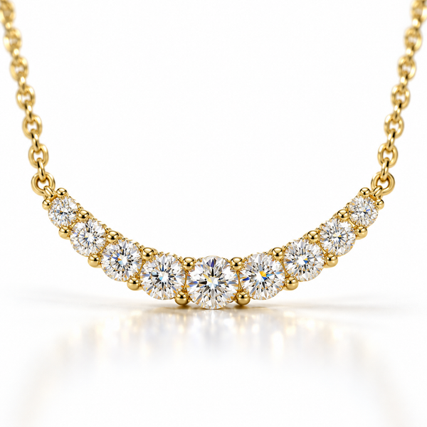 Diamond Yellow Gold Fashion Necklace