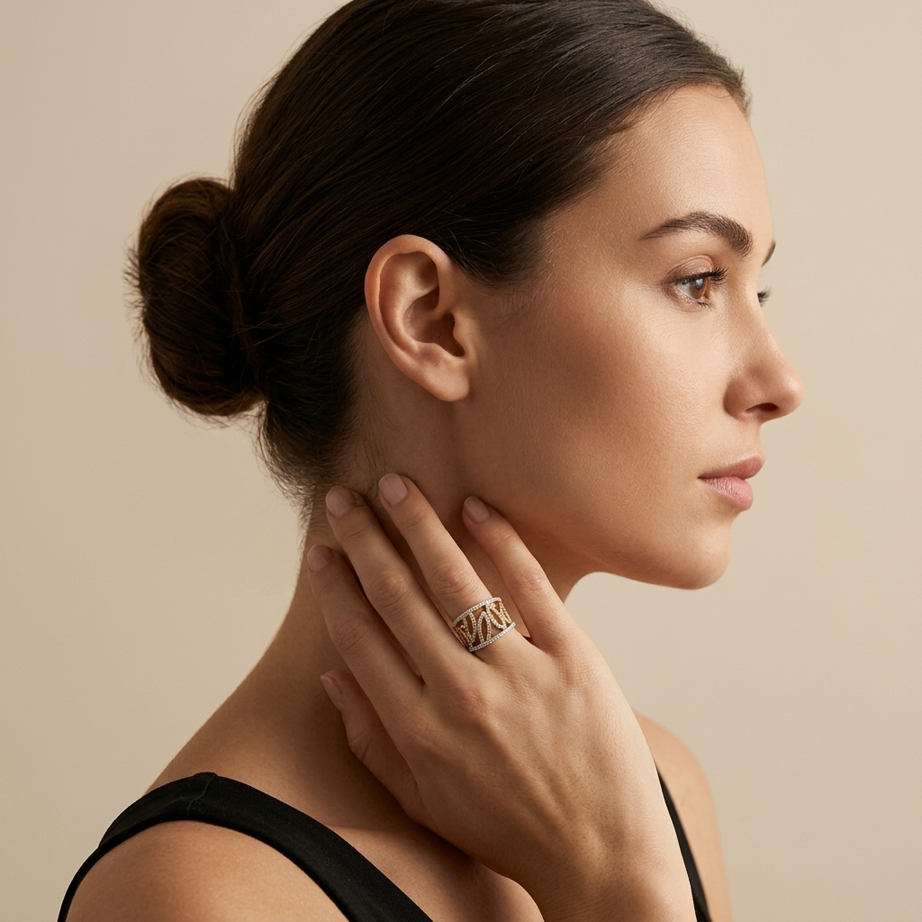 Elegant diamond ring, offering timeless elegance and sophistication