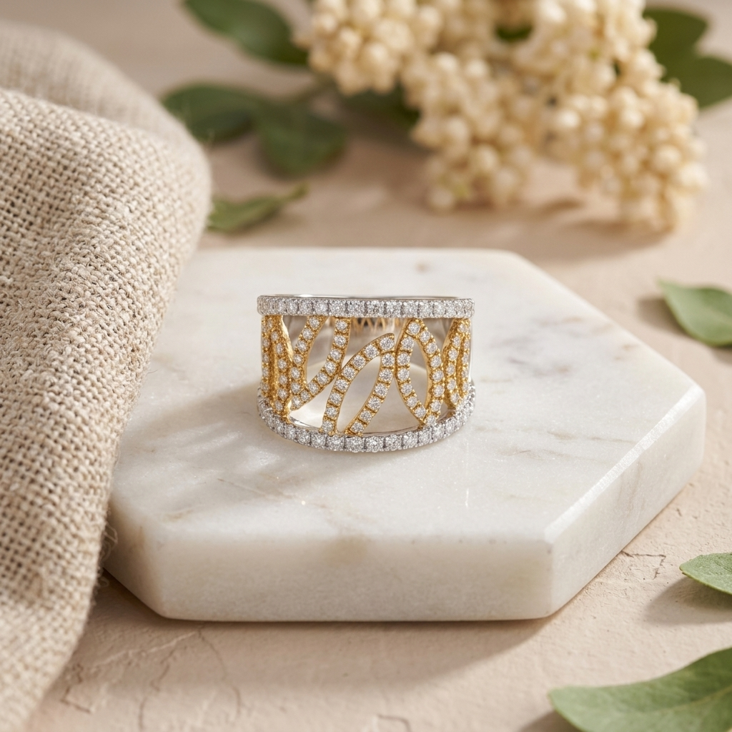 Elegant diamond ring, offering timeless elegance and sophistication
