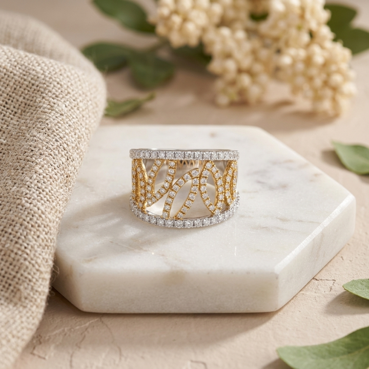Elegant diamond ring, offering timeless elegance and sophistication