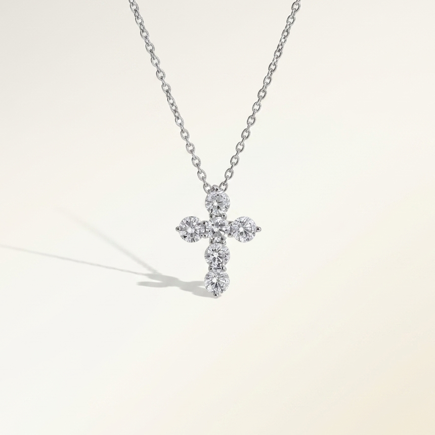 0.60ctw Diamond Cross Necklace
