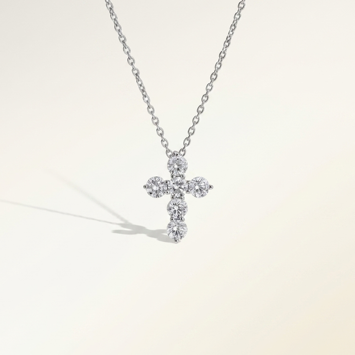 0.60ctw Diamond Cross Necklace