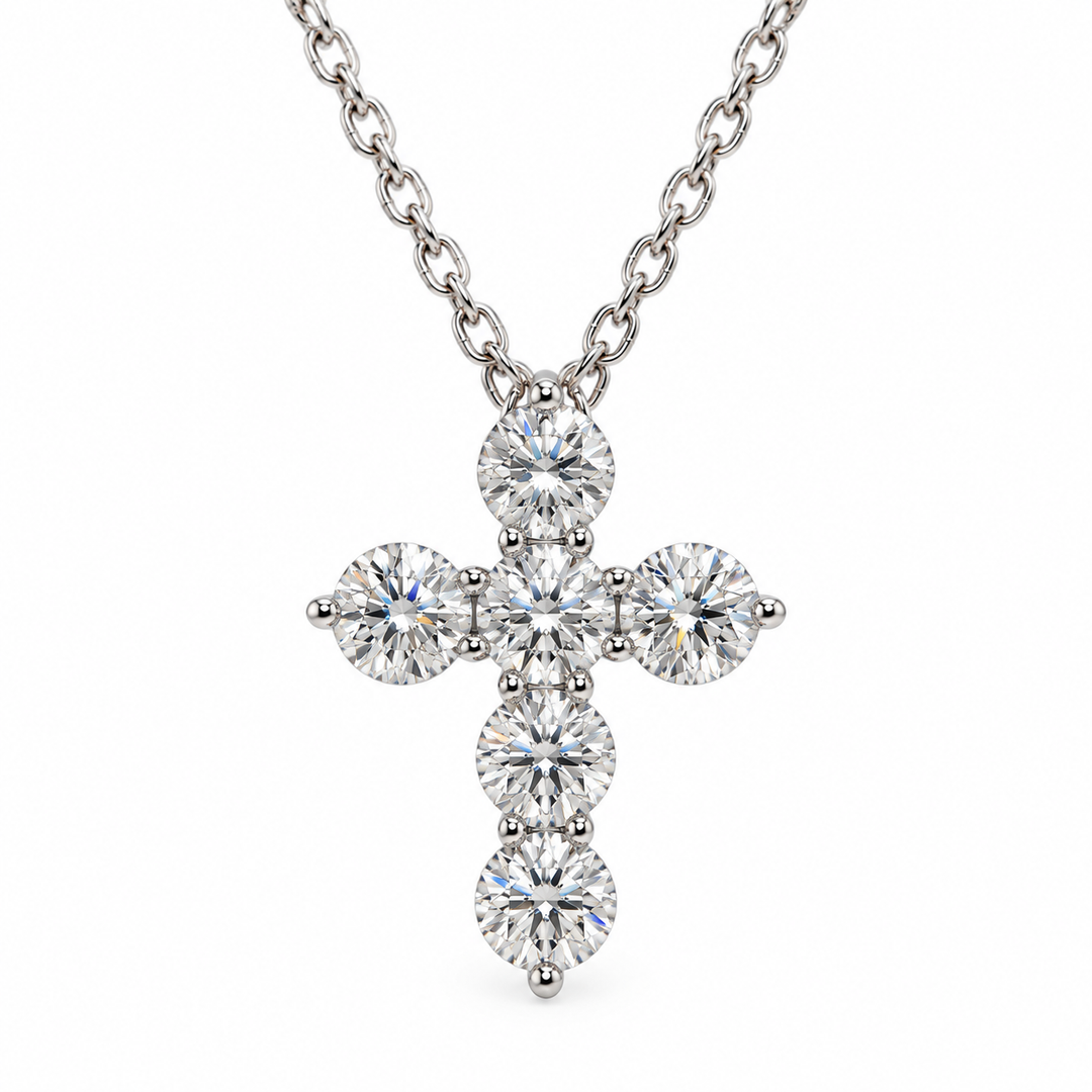 0.60ctw Diamond Cross Necklace