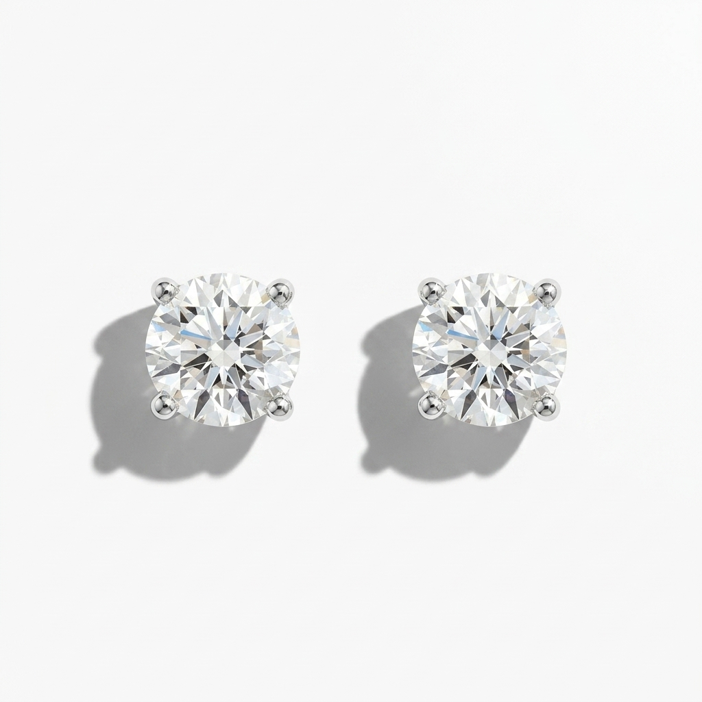 0.75ctw Round Diamond Stud Earrings