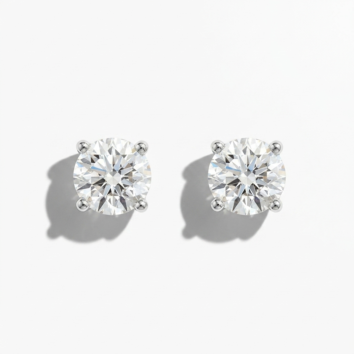 0.75ctw Round Diamond Stud Earrings