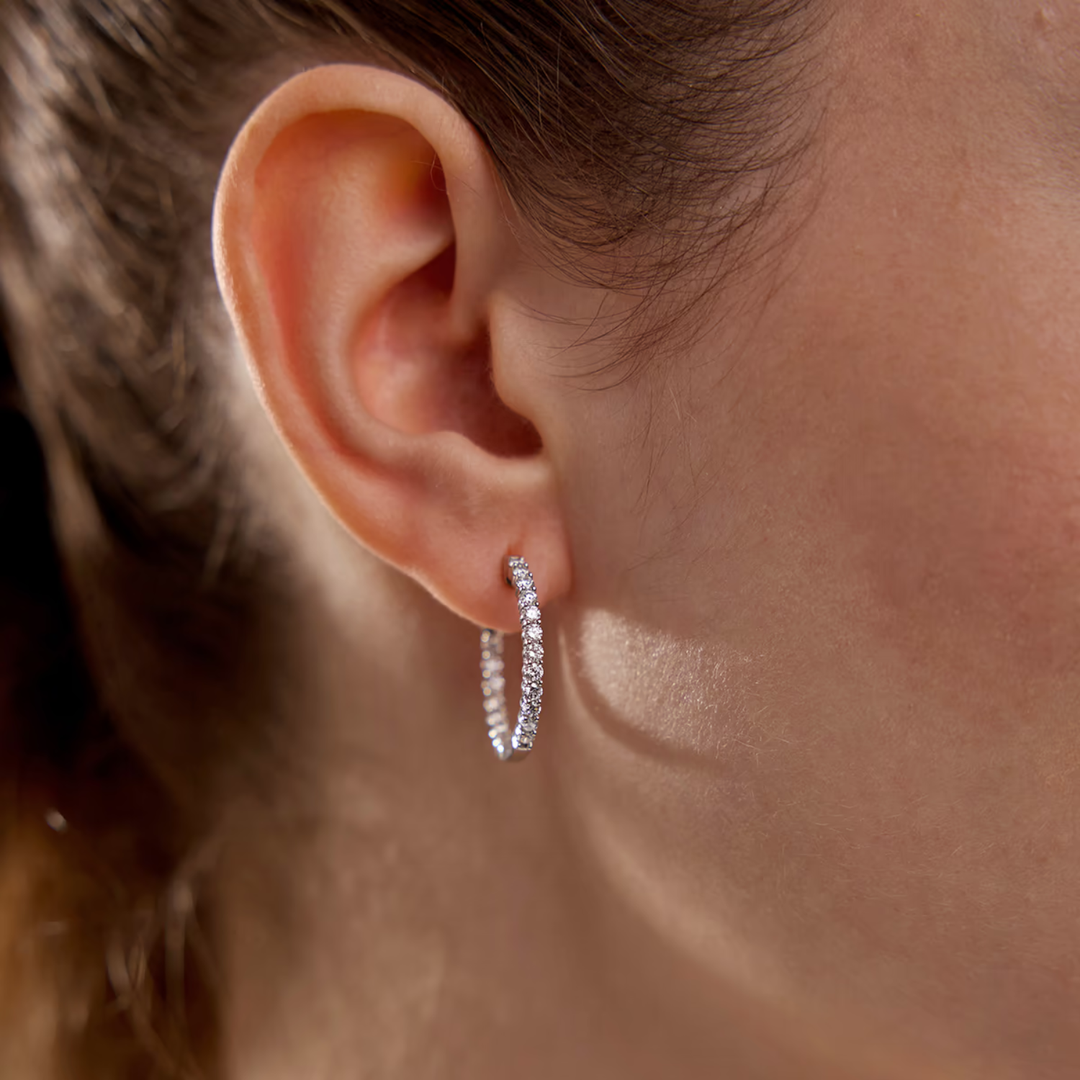 1.00ctw Diamond Inside Out Hoops