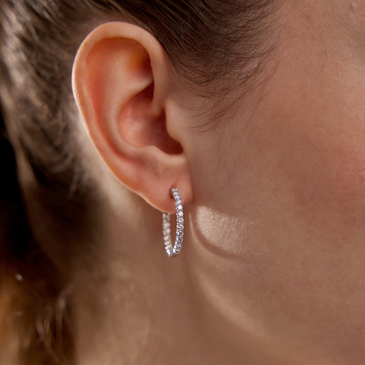 1.00ctw Diamond Inside Out Hoops
