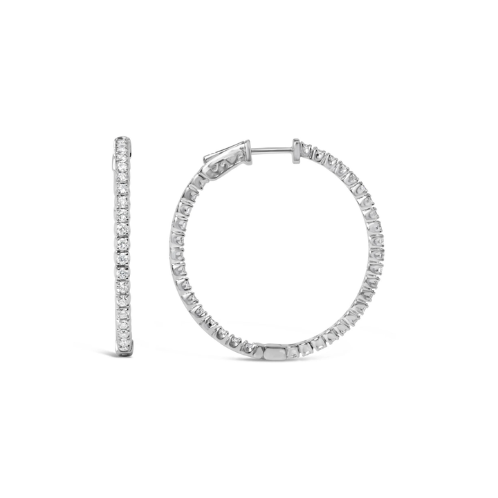 1.00ctw Diamond Inside Out Hoops