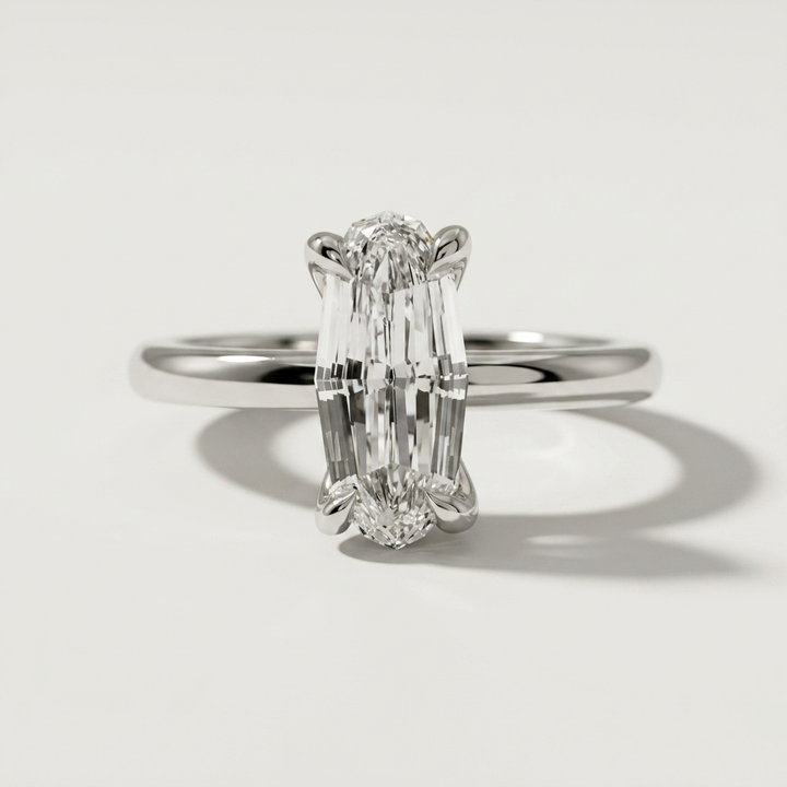 Elegant 1.02cts diamond ring in white gold, offering timeless elegance and sophistication