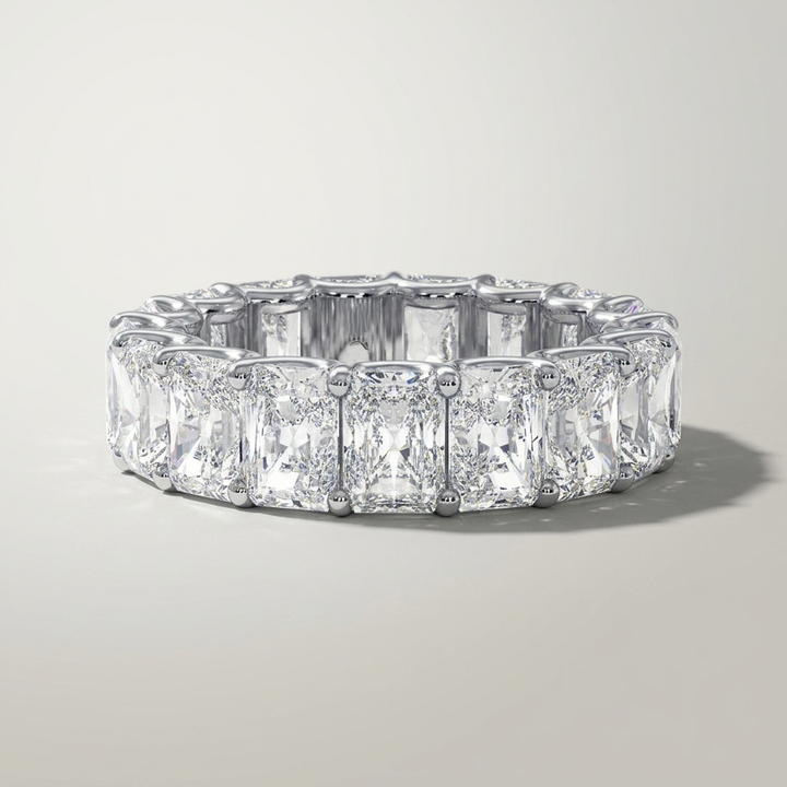10.74ctw Radiant Cut Lab Grown Diamond Eternity Band