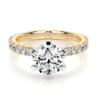 Accent - Round Engagement Ring