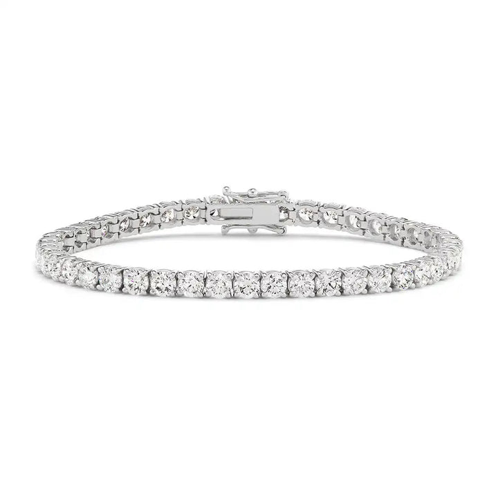 10ctw Round Cut Lab Grown Diamond Bracelet