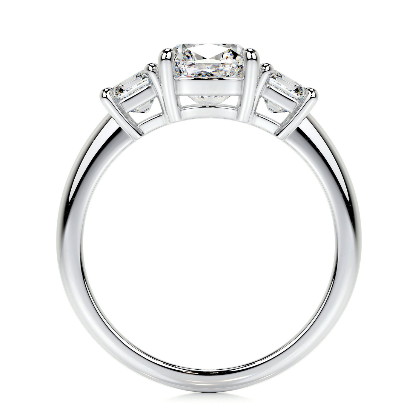 3 Stone - Cushion & Asscher Engagement Ring