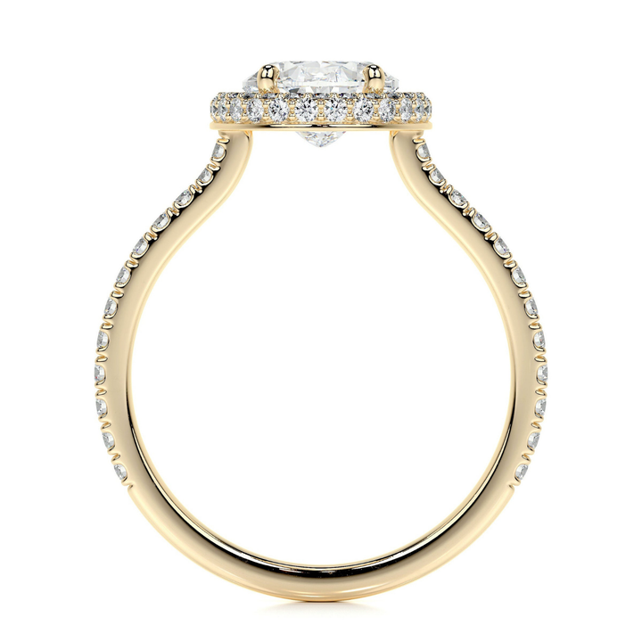 Delicate Halo - Oval Engagement Ring