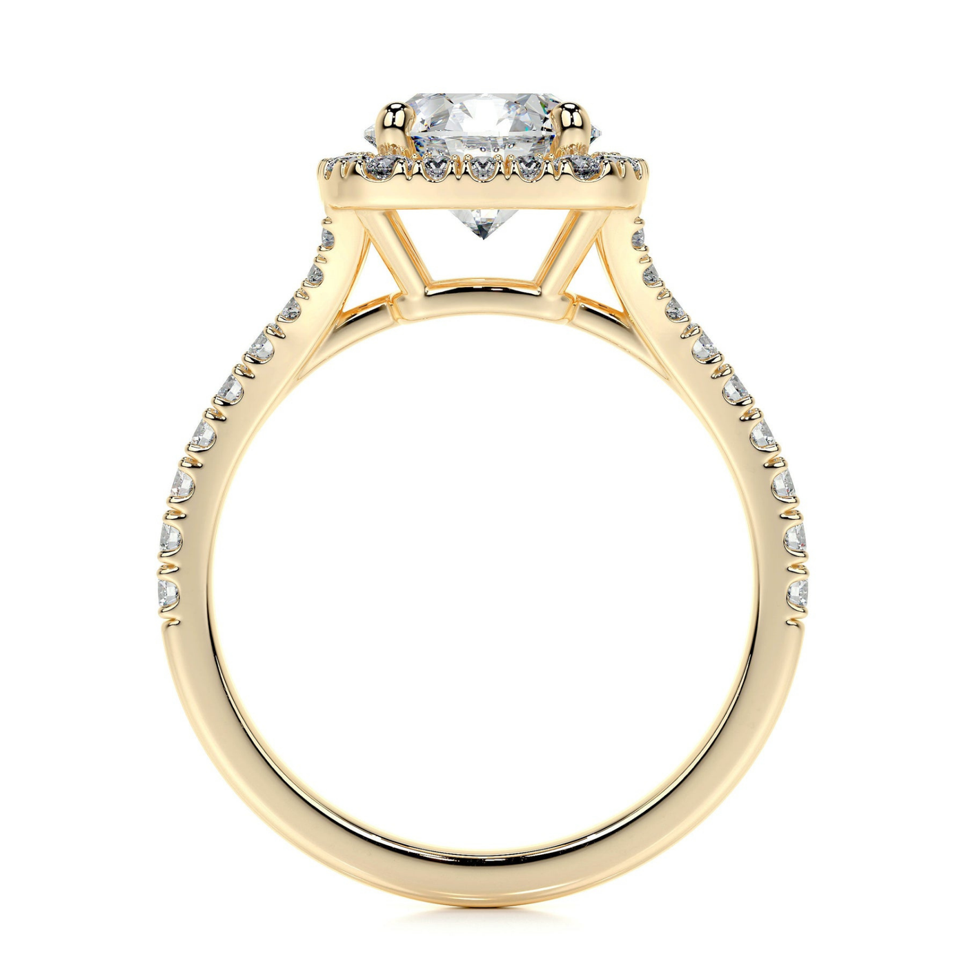 Halo  - Round Engagement Ring