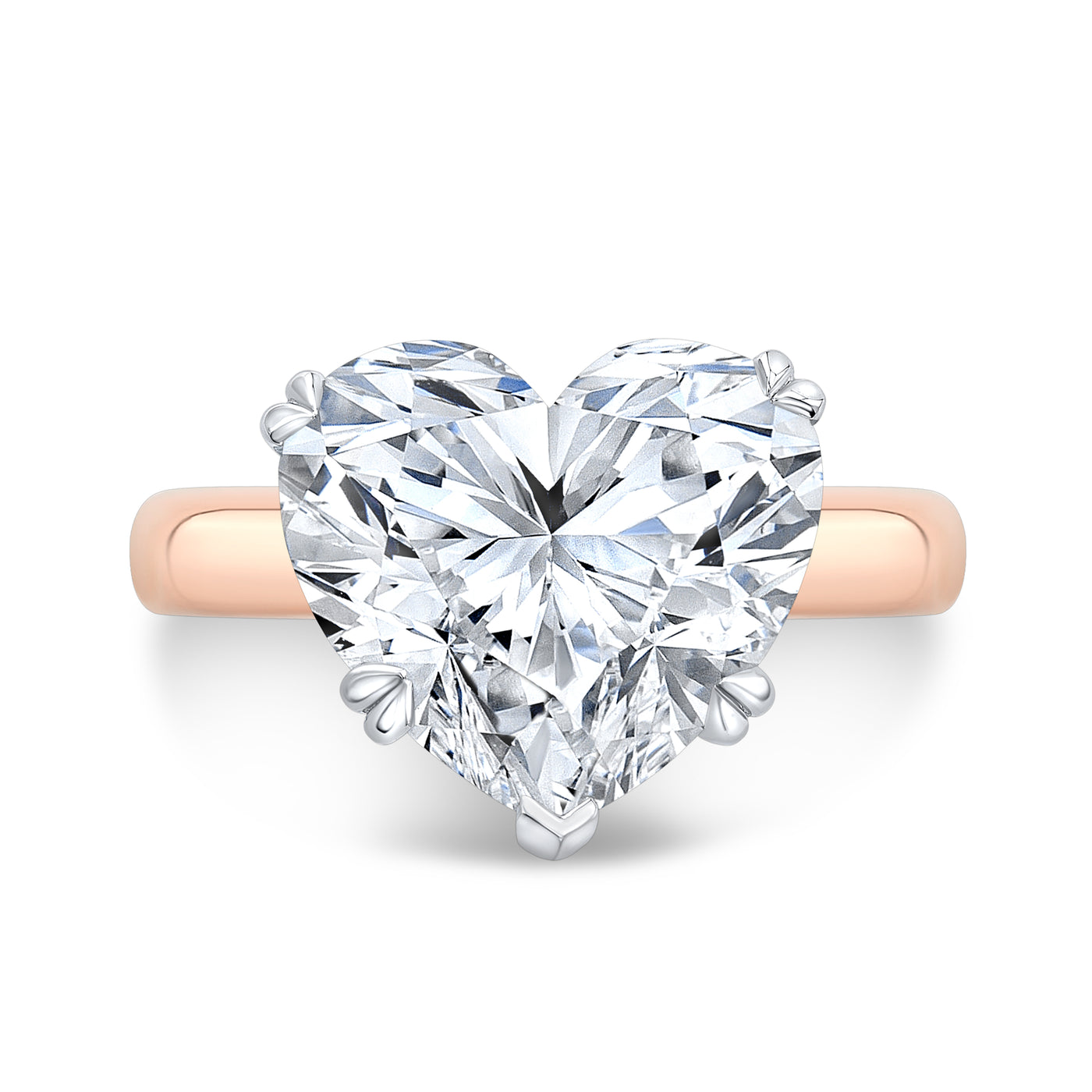 Classic Solitaire - Heart Engagement Ring