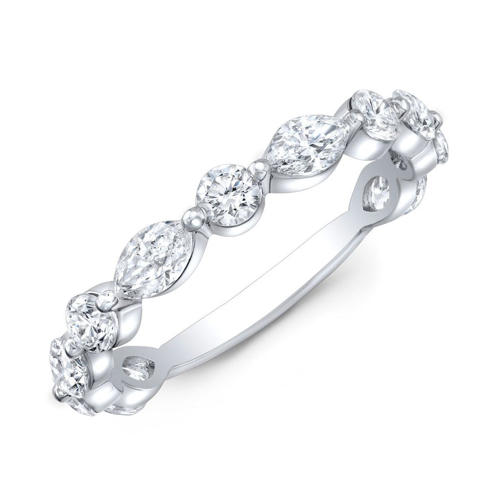 Classic - Round & Marquise Single Prong Band