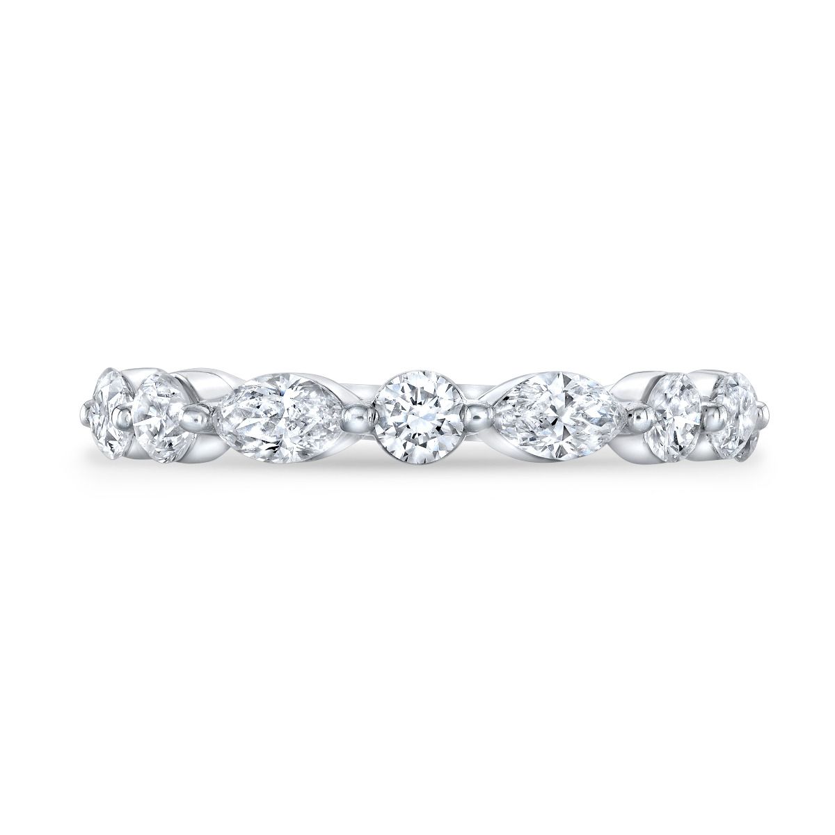 Classic - Round & Marquise Single Prong Band