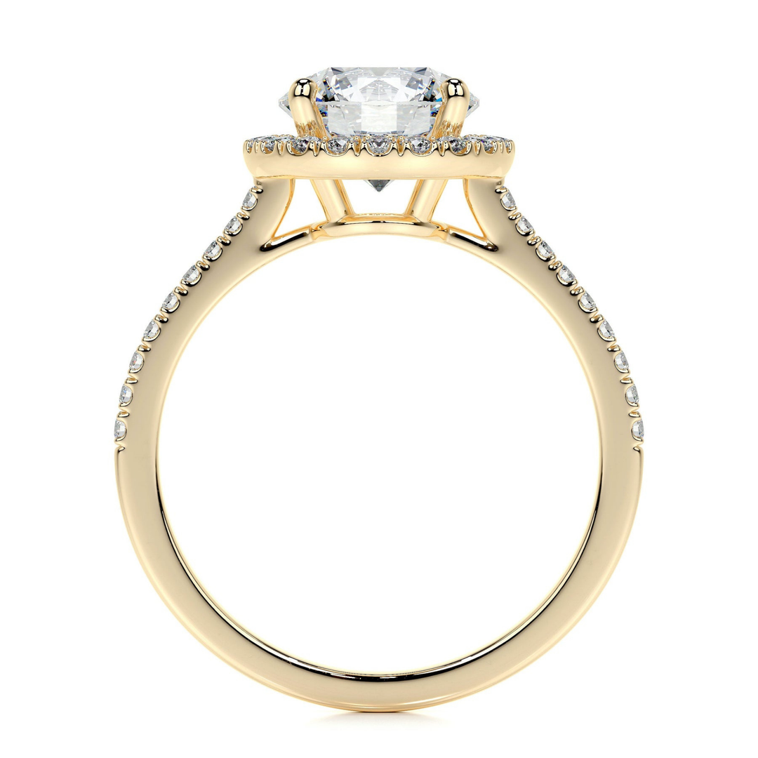 Delicate Halo - Round Engagement Ring