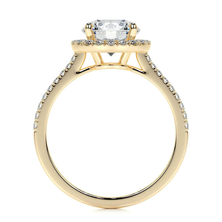 Delicate Halo - Round Engagement Ring