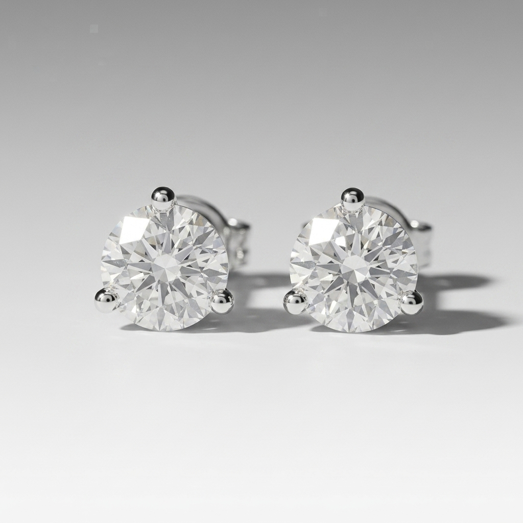 2.00ctw Round Diamond Stud Earrings