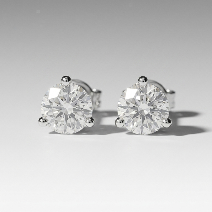 2.00ctw Round Diamond Stud Earrings