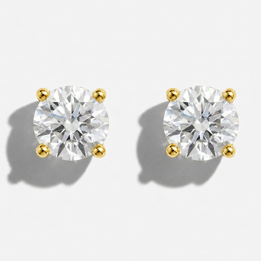 3.00ctw Round Diamond Stud Earrings