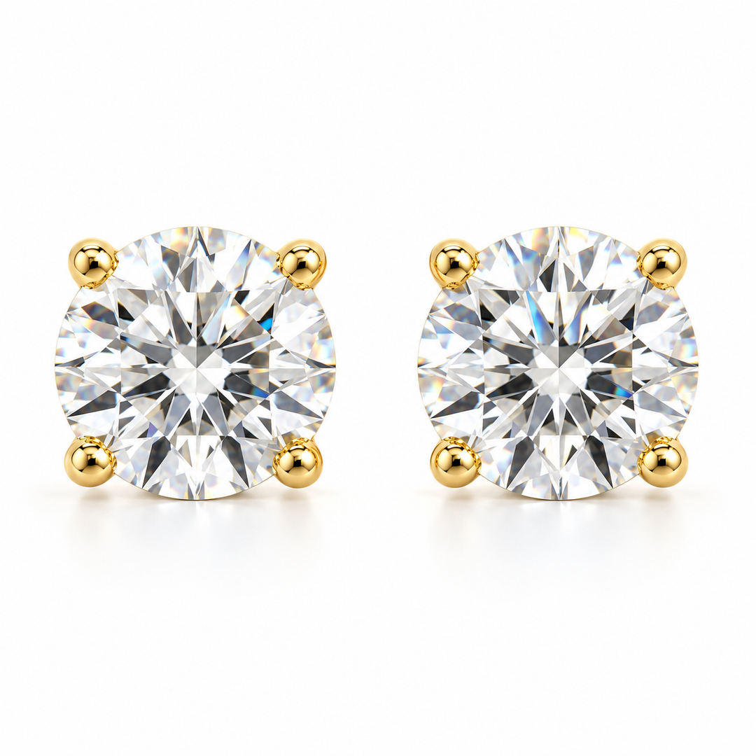 3.00ctw Round Diamond Stud Earrings