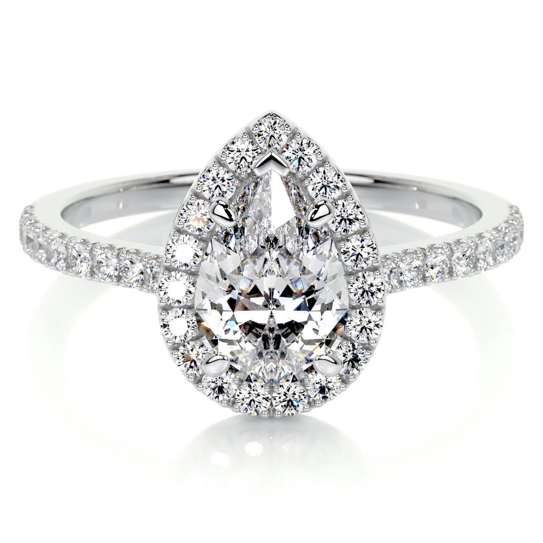 Halo - Pear Engagement Ring