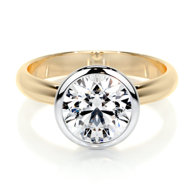 Bezel Solitaire - Round Engagement Ring