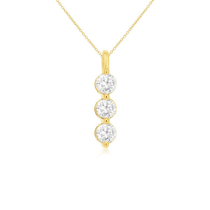 Elegant 0.50ctw diamond lab grown necklace, featuring eco-friendly lab grown diamonds set in a sleek, timeless design on a delicate chain, perfect for adding a touch of sophistication to any look.