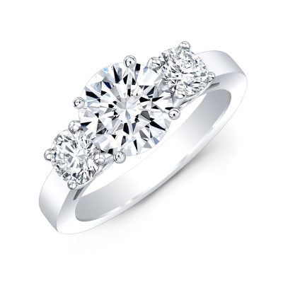 3 Stone - Round Engagement Ring