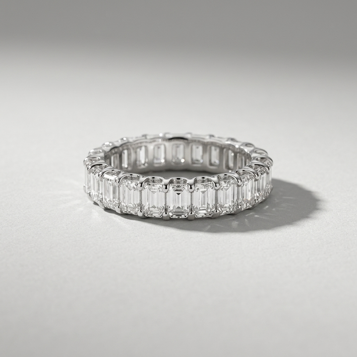 3.00ctw Emerald Cut Diamond Eternity Band