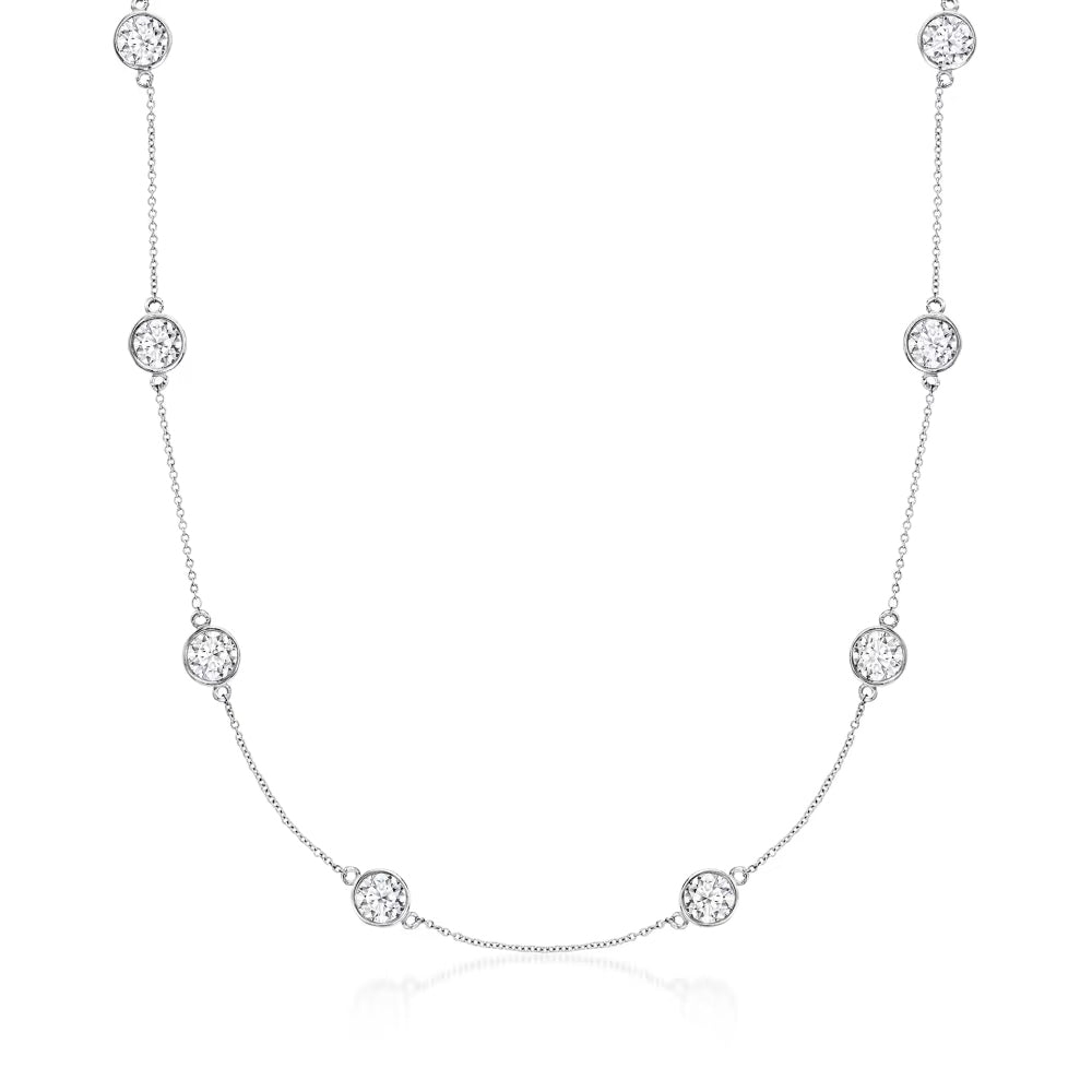 4ctw Lab Grown Diamond By the Yard Necklace - 18 Inch
