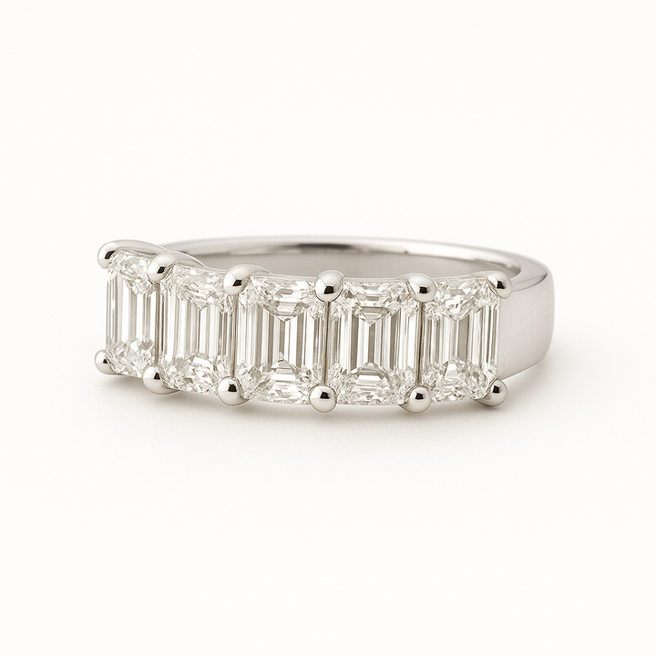 5.00ctw Emerald Cut Diamond Band