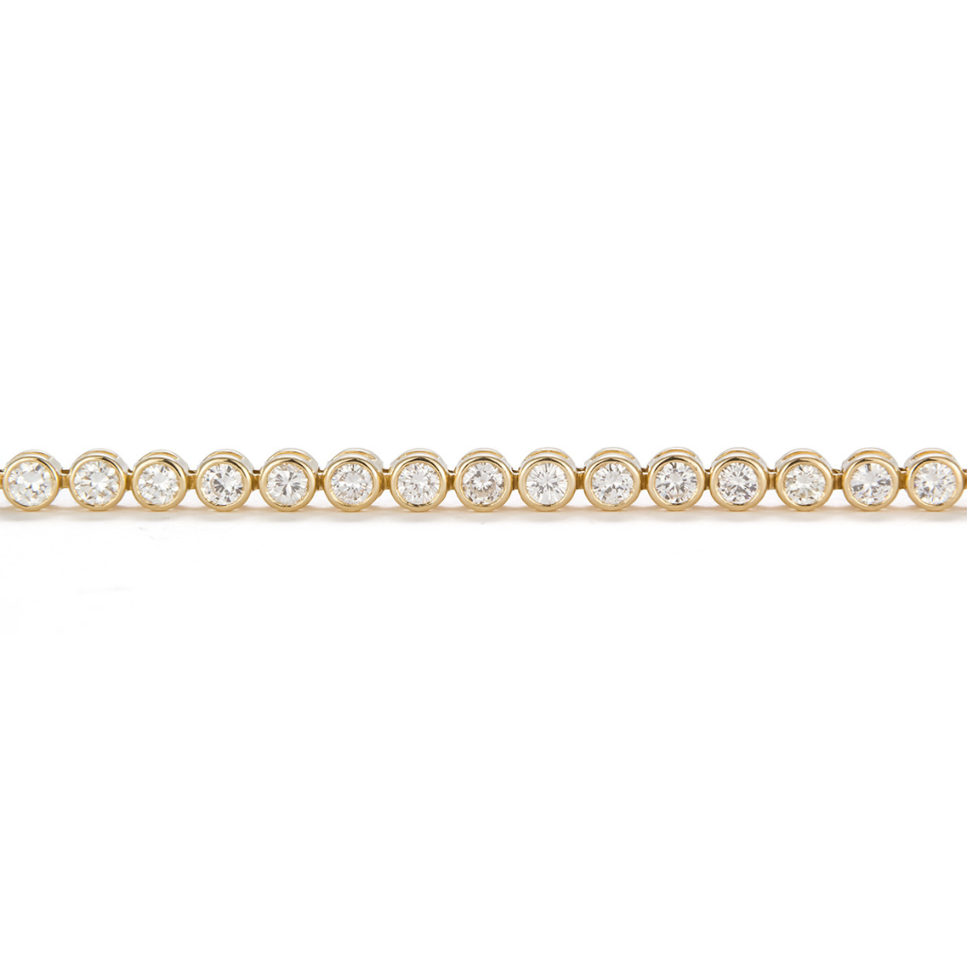 5.25ctw Round Lab Grown Diamond Bezel Set Bracelet