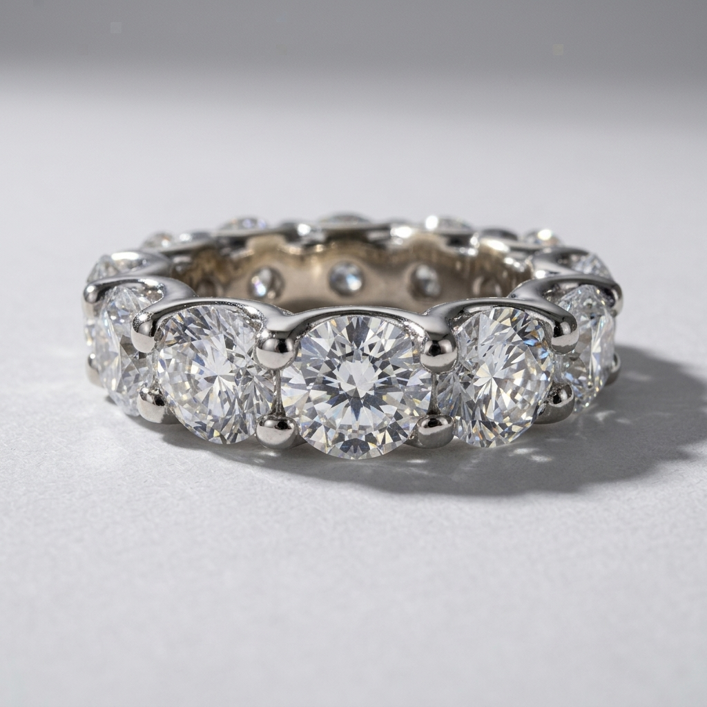 7.50ctw Round Lab Grown Diamond Eternity Band
