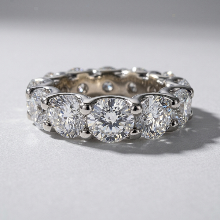 7.50ctw Round Lab Grown Diamond Eternity Band