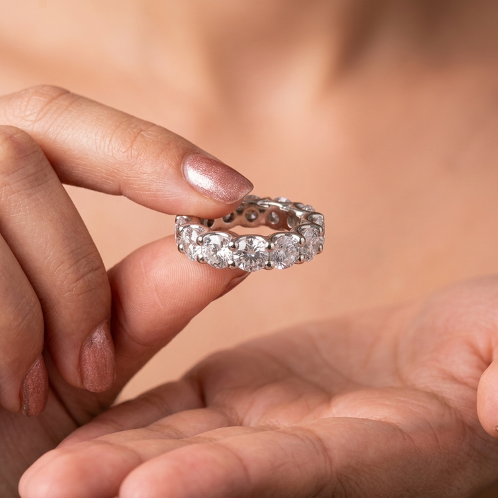 7.50ctw Round Lab Grown Diamond Eternity Band