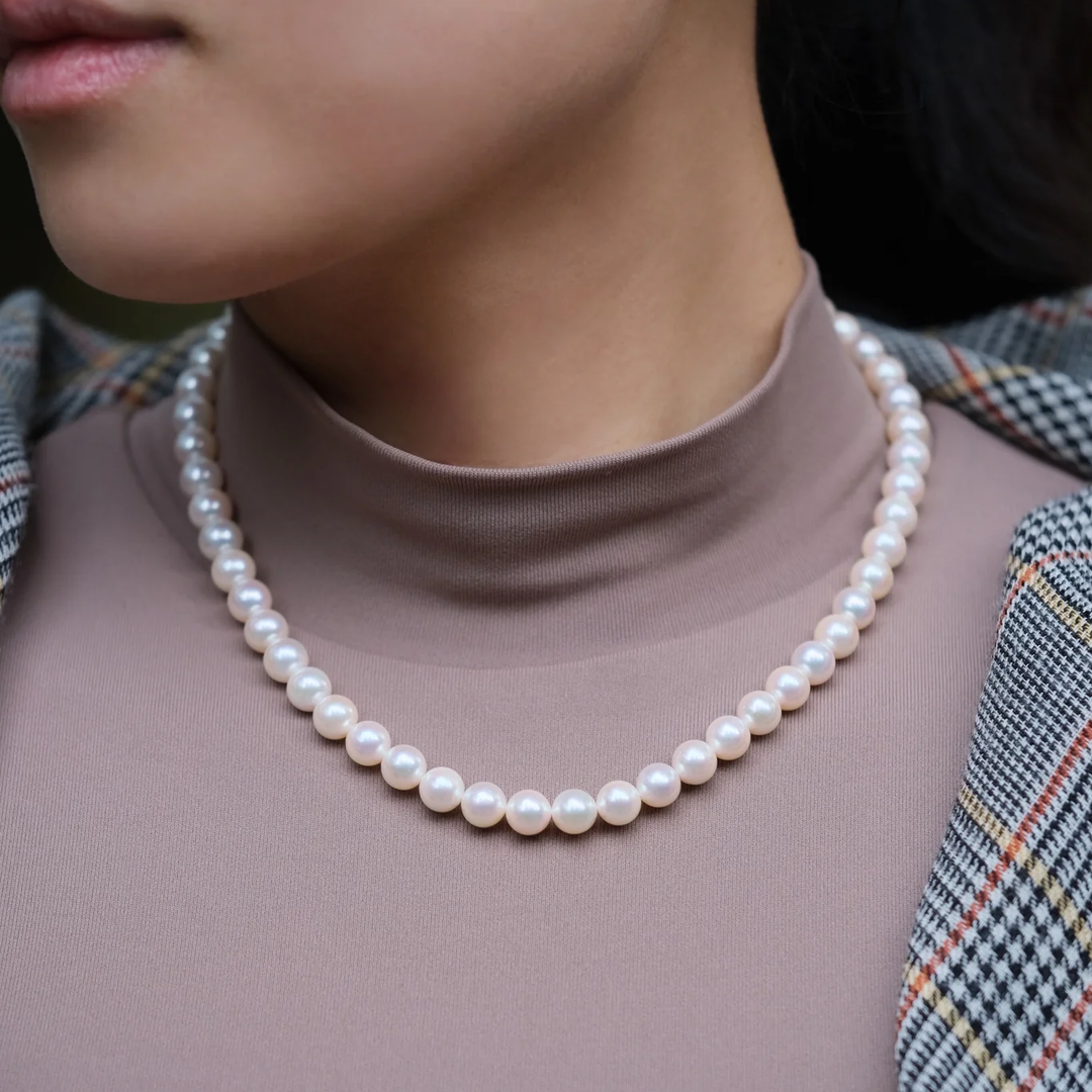 7.5mm Japanese Akoya Pearl Necklace