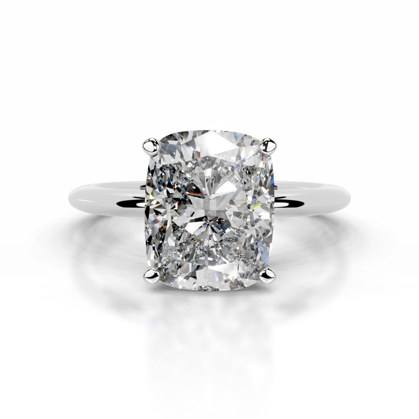 Classic Solitaire - Cushion Engagement Ring