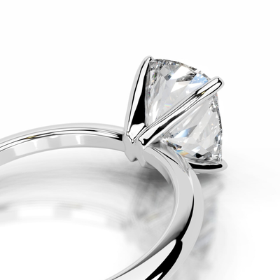 Classic Solitaire - Cushion Engagement Ring