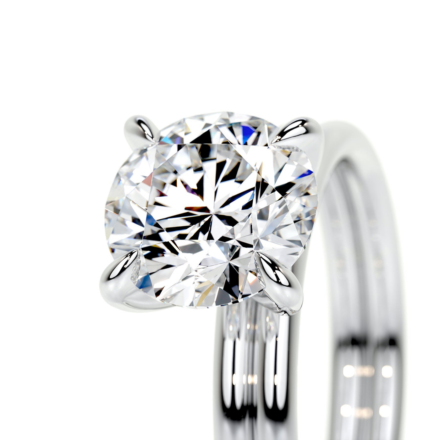 Double Solitaire - Round Engagement Ring